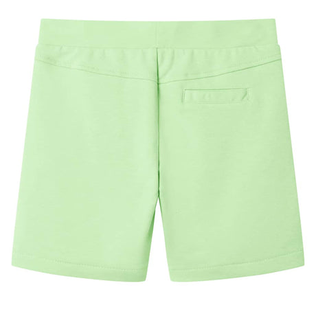 VidaXL Short enfant 128 vert fluo
