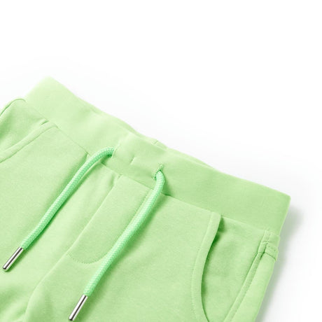 VidaXL Short enfant 128 vert fluo