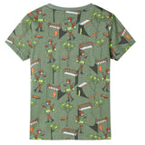 Vidaxl pyjama enfant manches courtes 92 kaki clair