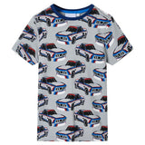 VidaXL Pyjama enfant à manches courtes 92 gris