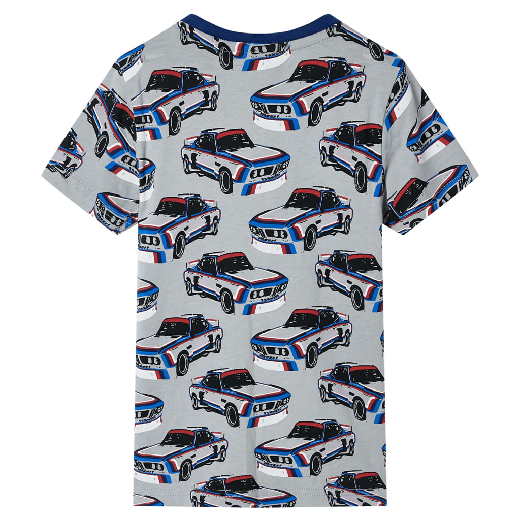 VidaXL Pyjama enfant à manches courtes 104 gris
