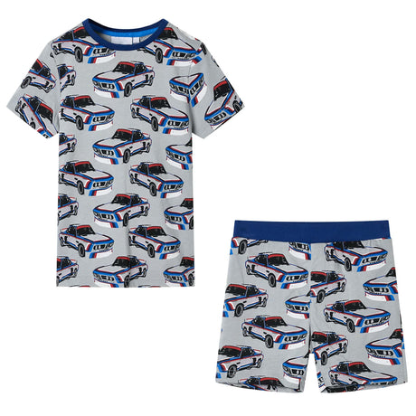VidaXL pyjama enfant à manches courtes 116 gris