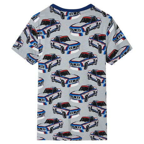 VidaXL pyjama enfant à manches courtes 128 gris