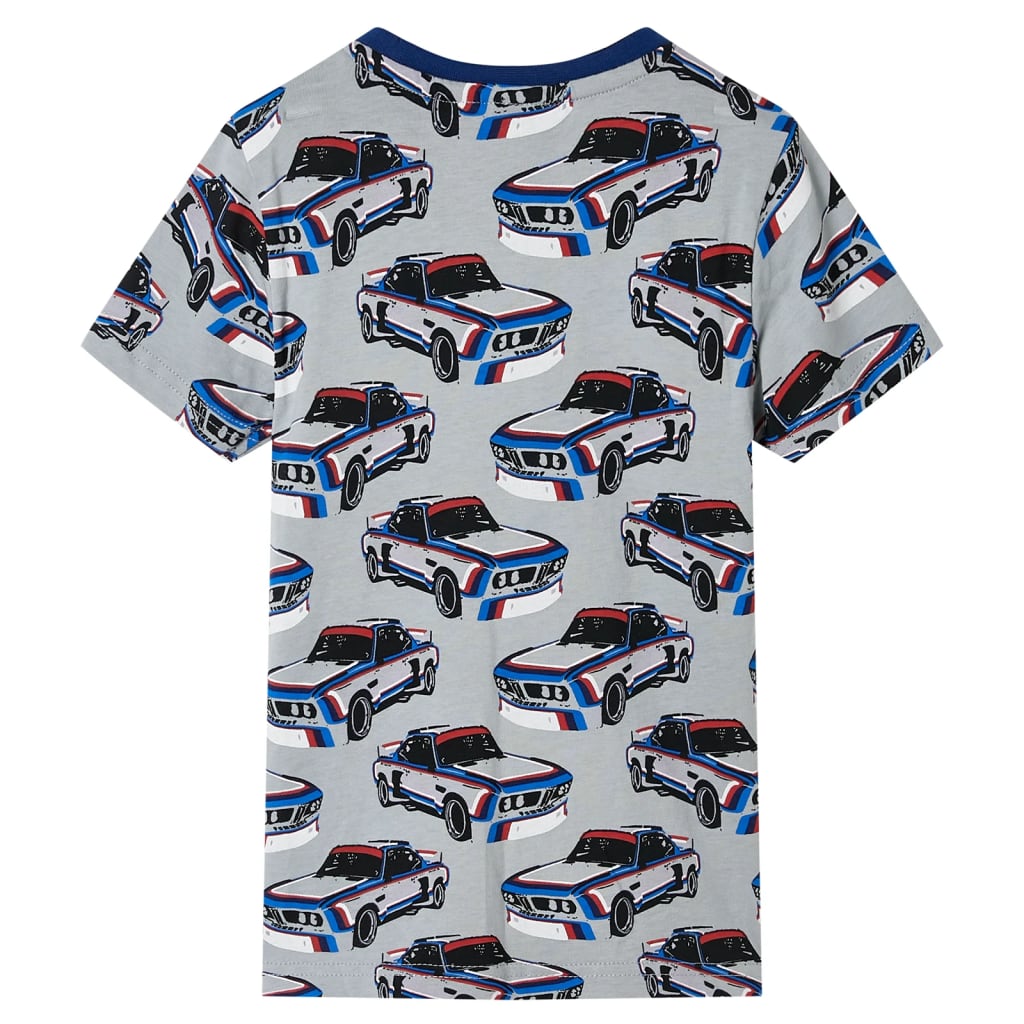 VidaXL pyjama enfant à manches courtes 128 gris