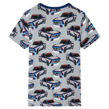 VidaXL pyjama enfant à manches courtes 128 gris
