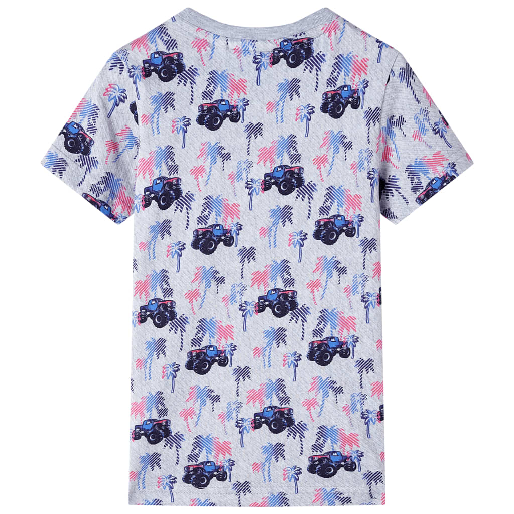 VidaXL Chemise enfant 128 gris mélangé