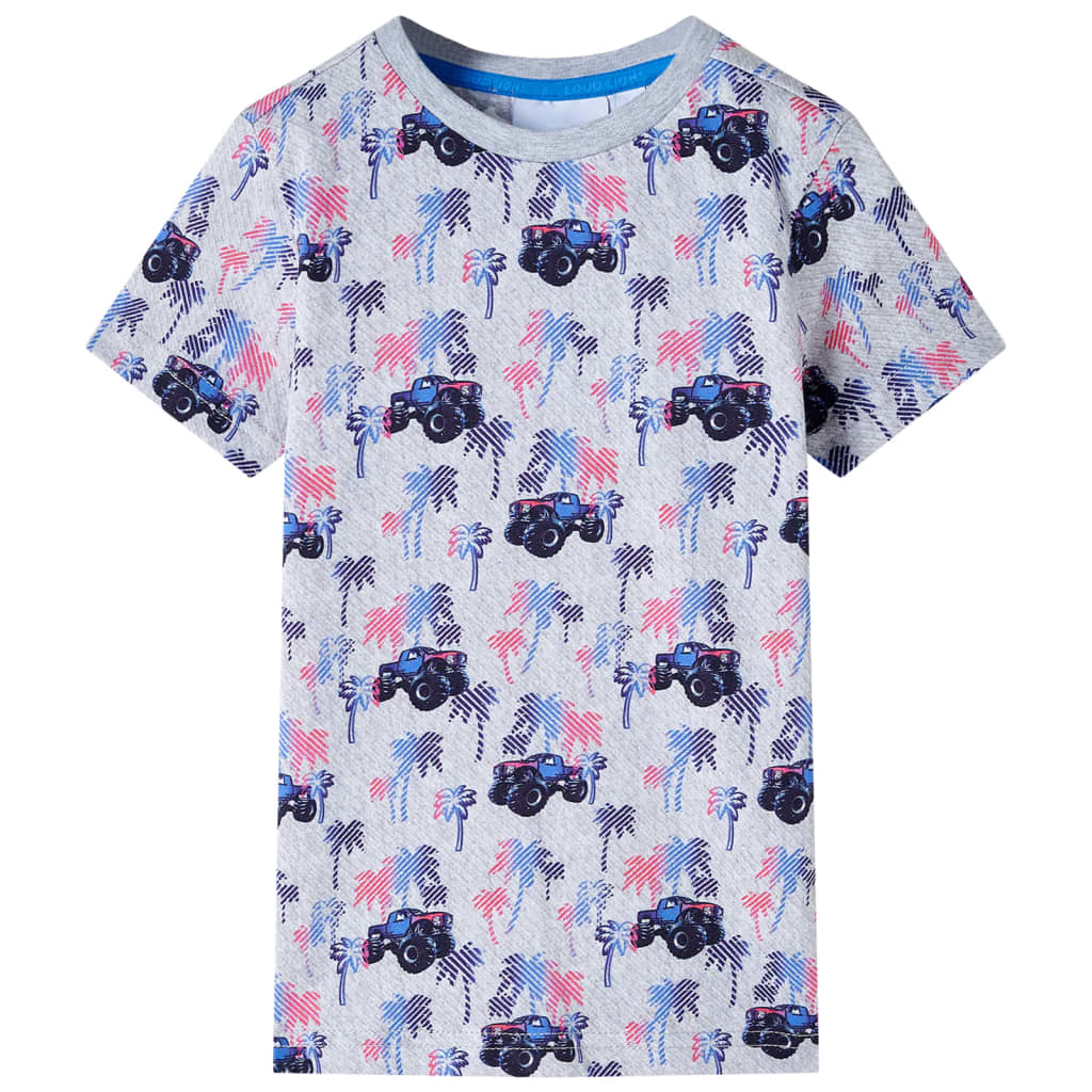 VidaXL Chemise enfant 140 gris mélangé
