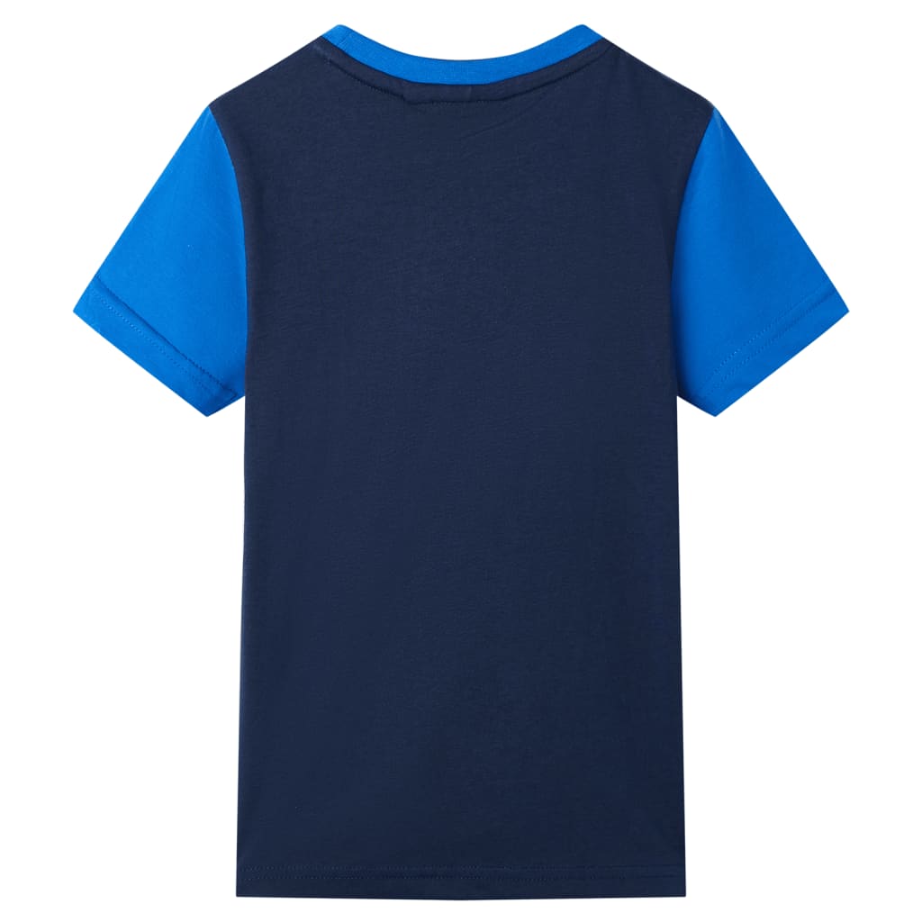 VidaXL Chemise enfant 116 bleu et bleu marine