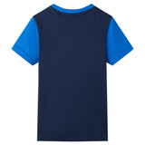 VidaXL Chemise enfant 116 bleu et bleu marine