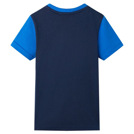 VidaXL Chemise enfant 128 bleu et bleu marine