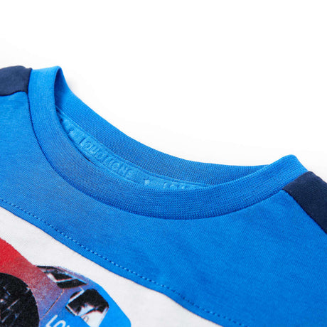 VidaXL Chemise enfant 128 bleu et bleu marine