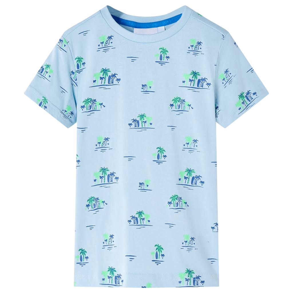 VidaXL Chemise enfant 128 bleu clair