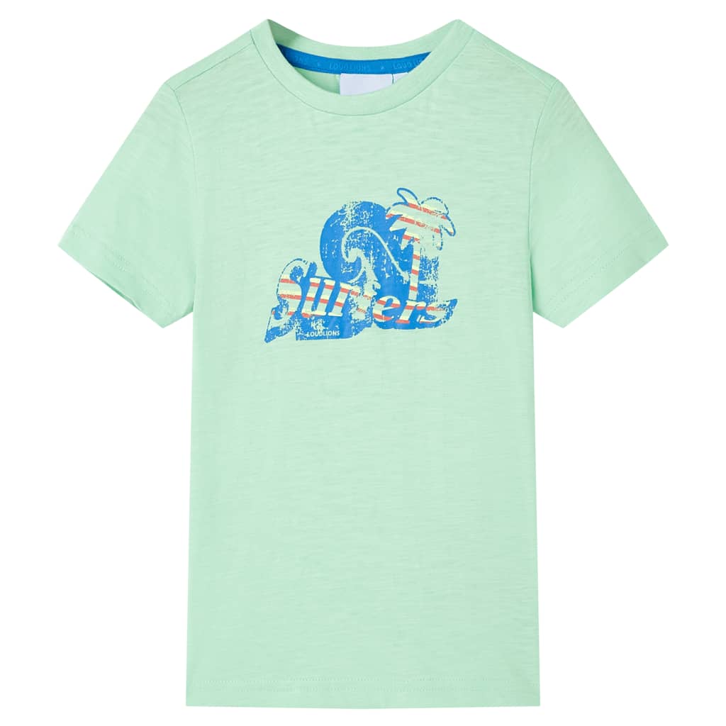 VidaXL Chemise enfant 128 vert clair