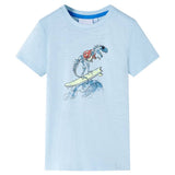 VidaXL Chemise enfant 140 bleu clair
