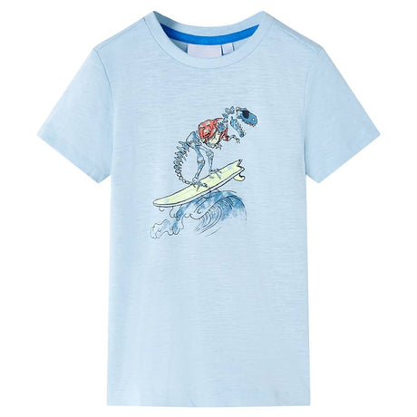 VidaXL Chemise enfant 140 bleu clair