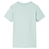 VidaXL Chemise enfant à rayures 104 menthe clair