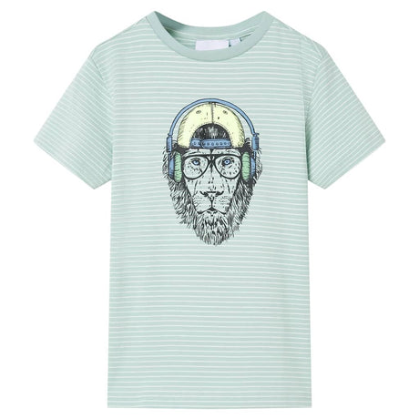 VidaXL Chemise enfant à rayures 116 menthe clair