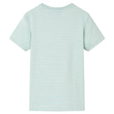 VidaXL Chemise enfant à rayures 116 menthe clair