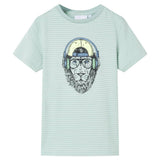 VidaXL chemise enfant à rayures 128 menthe clair