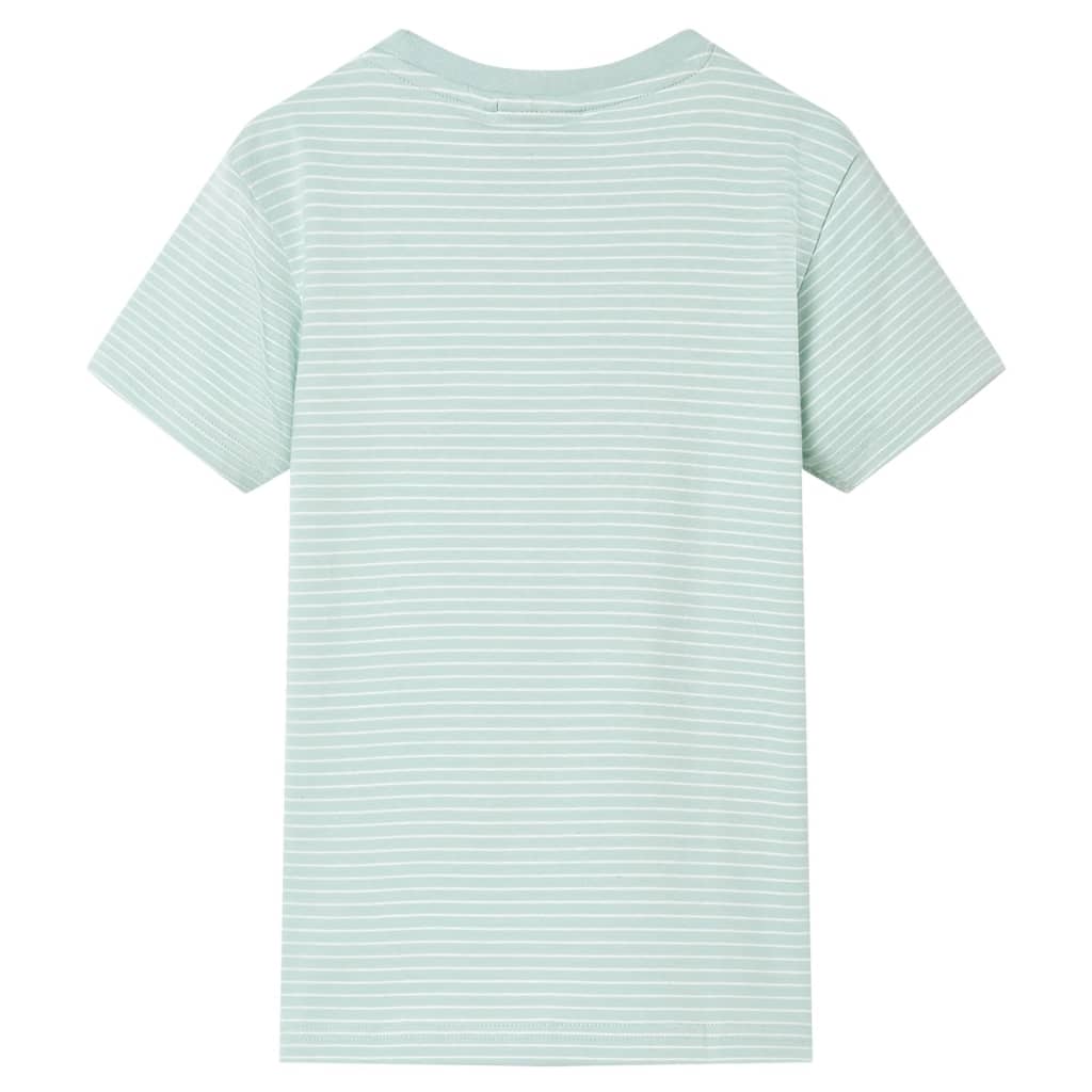 VidaXL chemise enfant à rayures 140 menthe clair