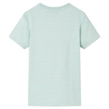 VidaXL chemise enfant à rayures 140 menthe clair