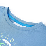 VidaXL Chemise enfant 140 bleu moyen