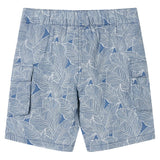 VidaXL Short enfant avec cordon de serrage 92 bleu foncé