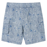 VidaXL Short enfant avec cordon de serrage 104 bleu foncé