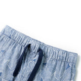 VidaXL Short enfant avec cordon de serrage 116 bleu foncé