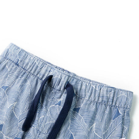 VidaXL Short enfant avec cordon de serrage 116 bleu foncé