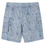 VidaXL Short enfant avec cordon de serrage 128 bleu foncé