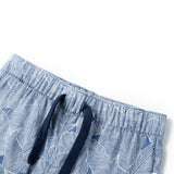 VidaXL Short enfant avec cordon de serrage 128 bleu foncé