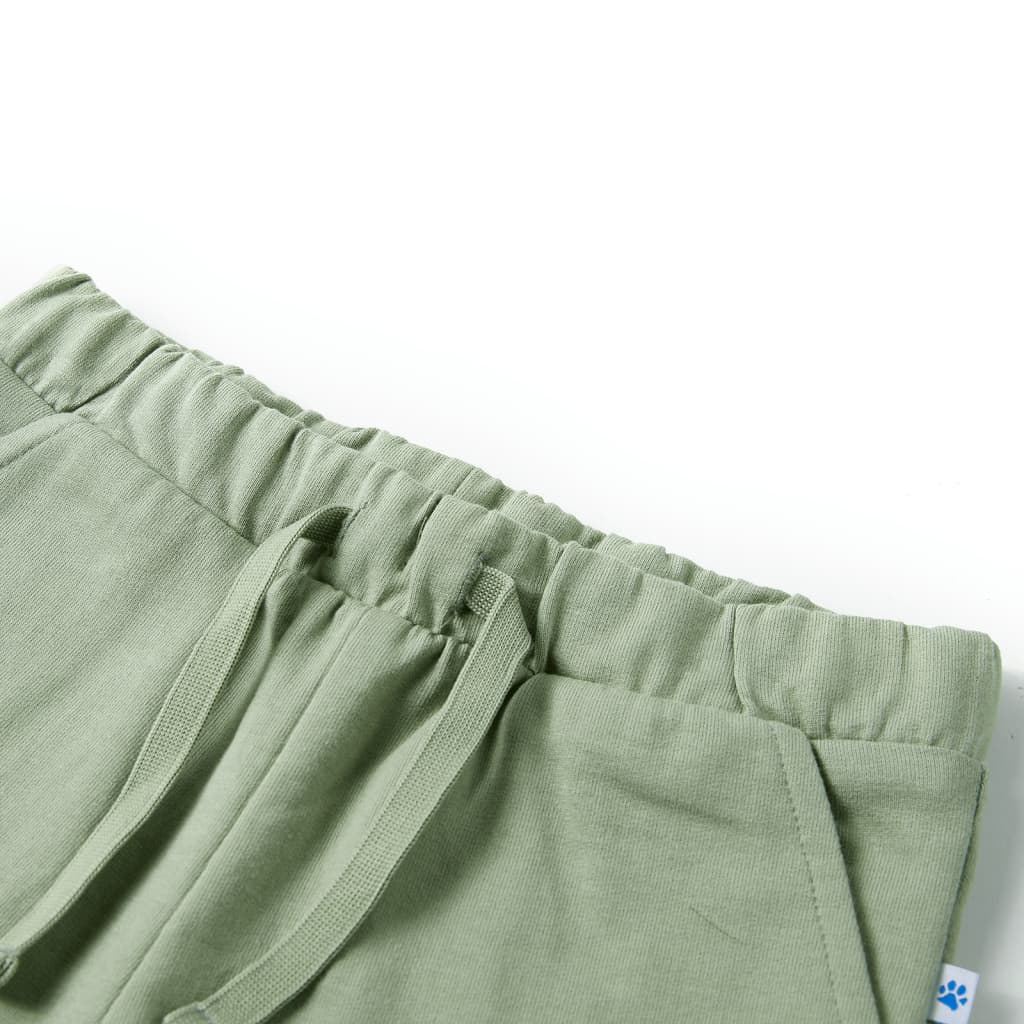 VidaXL short enfant avec cordon de serrage 92 kaki clair