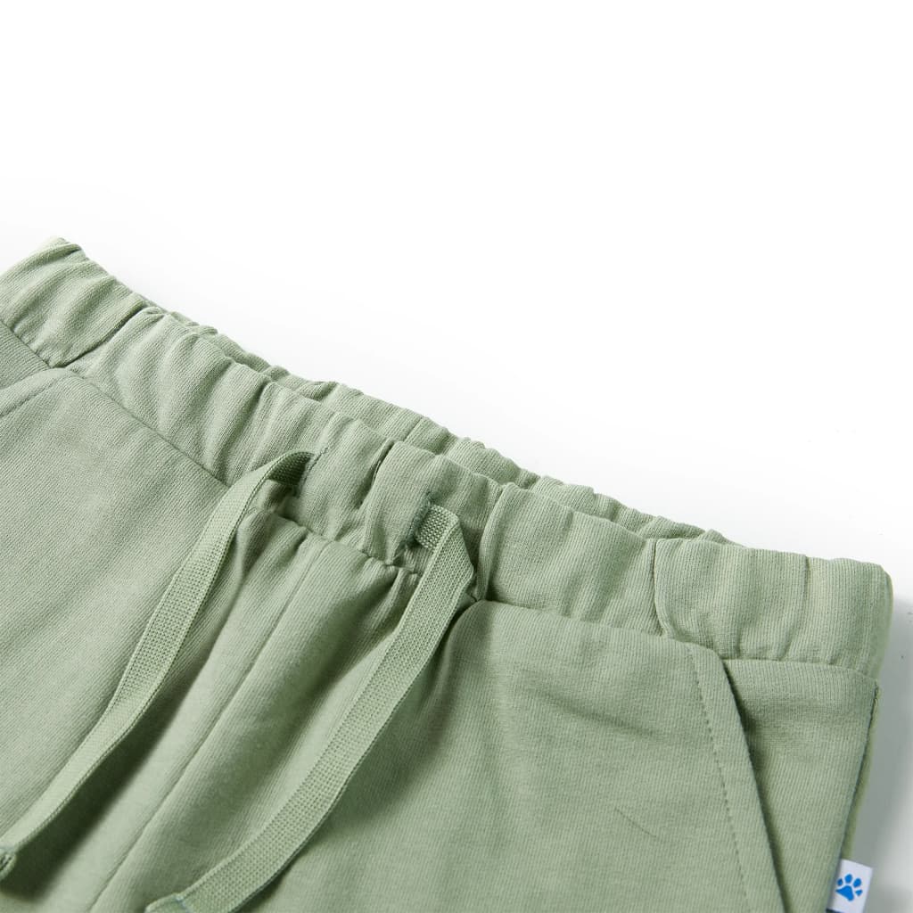 VidaXL Short enfant avec cordon de serrage 116 kaki clair