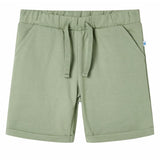 VidaXL Short enfant avec cordon de serrage 128 kaki clair