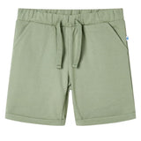 VidaXL Short enfant avec cordon de serrage 140 kaki clair