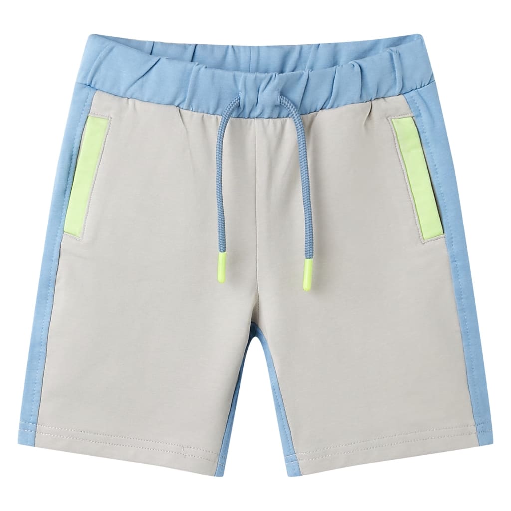 VidaXL short enfant avec cordon de serrage 128 bleu