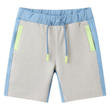 VidaXL short enfant avec cordon de serrage 128 bleu