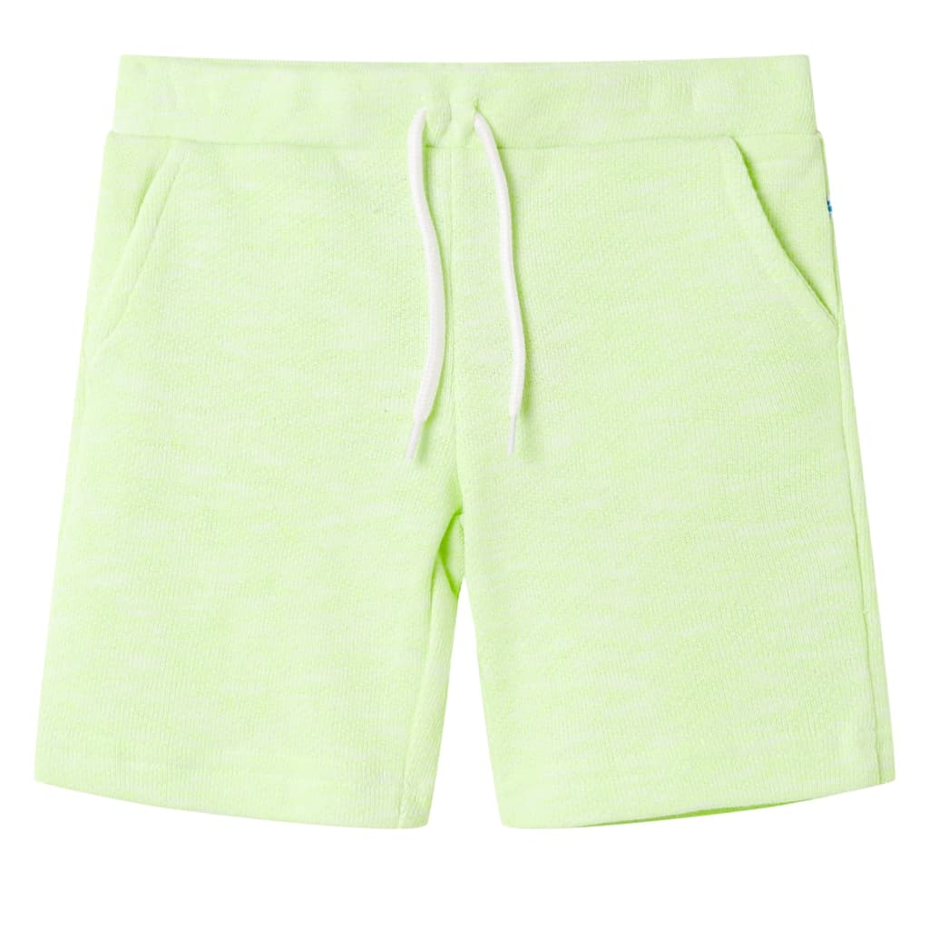 VidaXL Short enfant avec cordon de serrage 92 jaune fluo