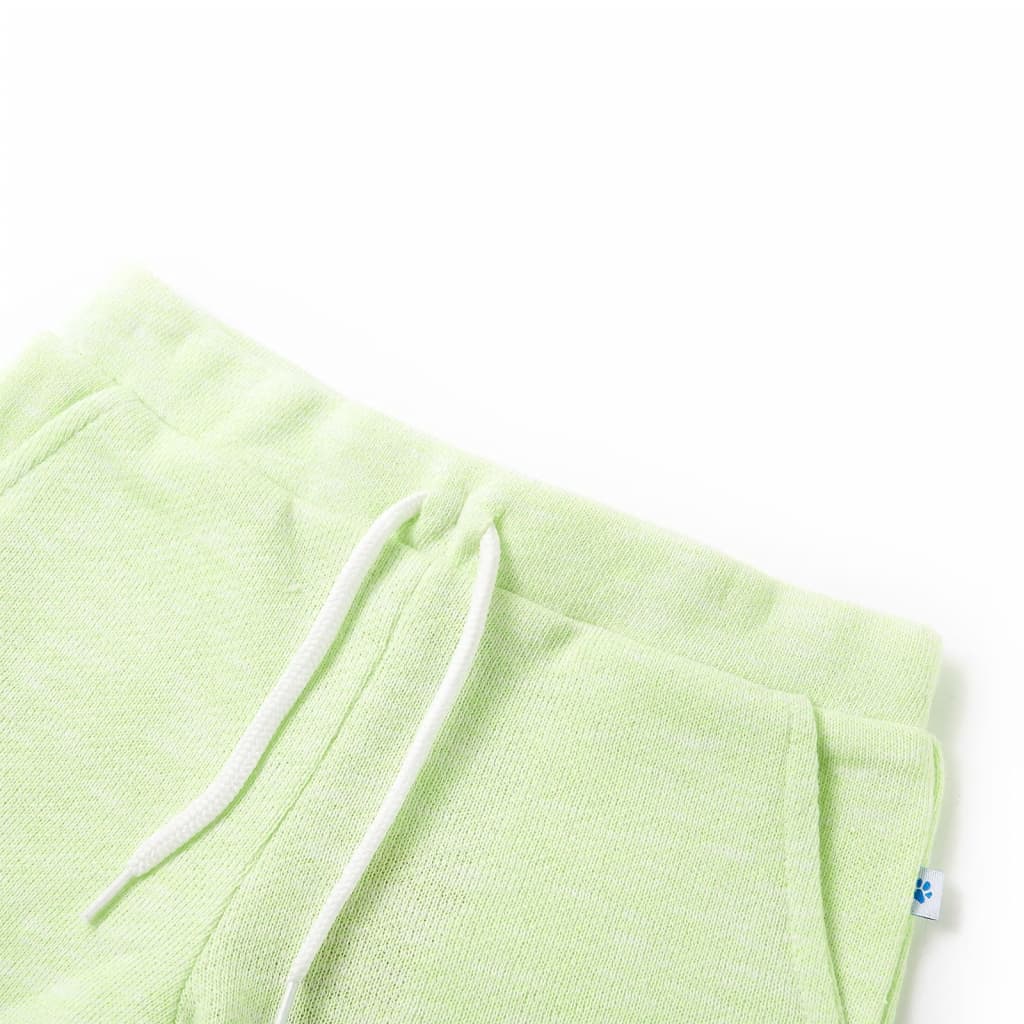VidaXL Short enfant avec cordon de serrage 92 jaune fluo