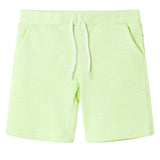 VidaXL Short enfant avec cordon de serrage 116 jaune fluo