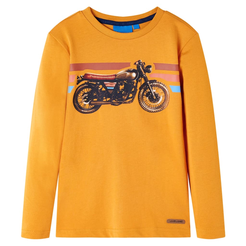 VidaXL Chemise enfant à manches longues 104 ocre