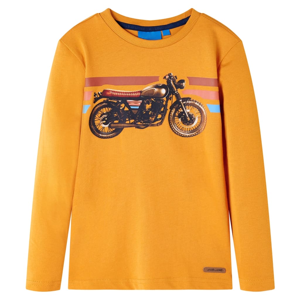 VidaXL Chemise enfant à manches longues 116 ocre