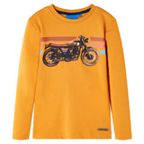 VidaXL Chemise enfant à manches longues 140 ocre