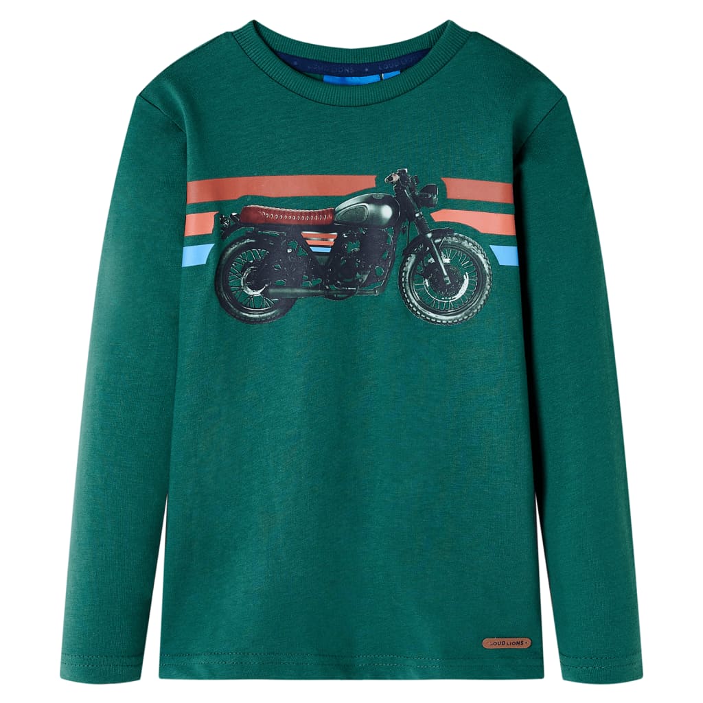VidaXL chemise enfant à manches longues 104 vert
