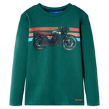 VidaXL chemise enfant à manches longues 104 vert