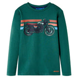 VidaXL Chemise enfant à manches longues 128 vert