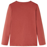 VidaXL Chemise enfant à manches longues 128 couleur henné