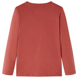 VidaXL Chemise enfant à manches longues 140 couleur henné
