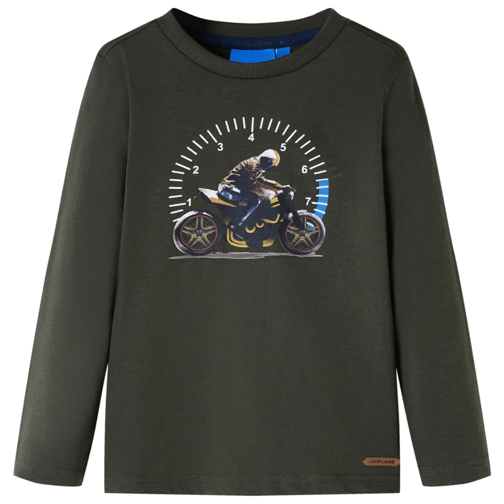 VidaXL Chemise enfant à manches longues 140 kaki